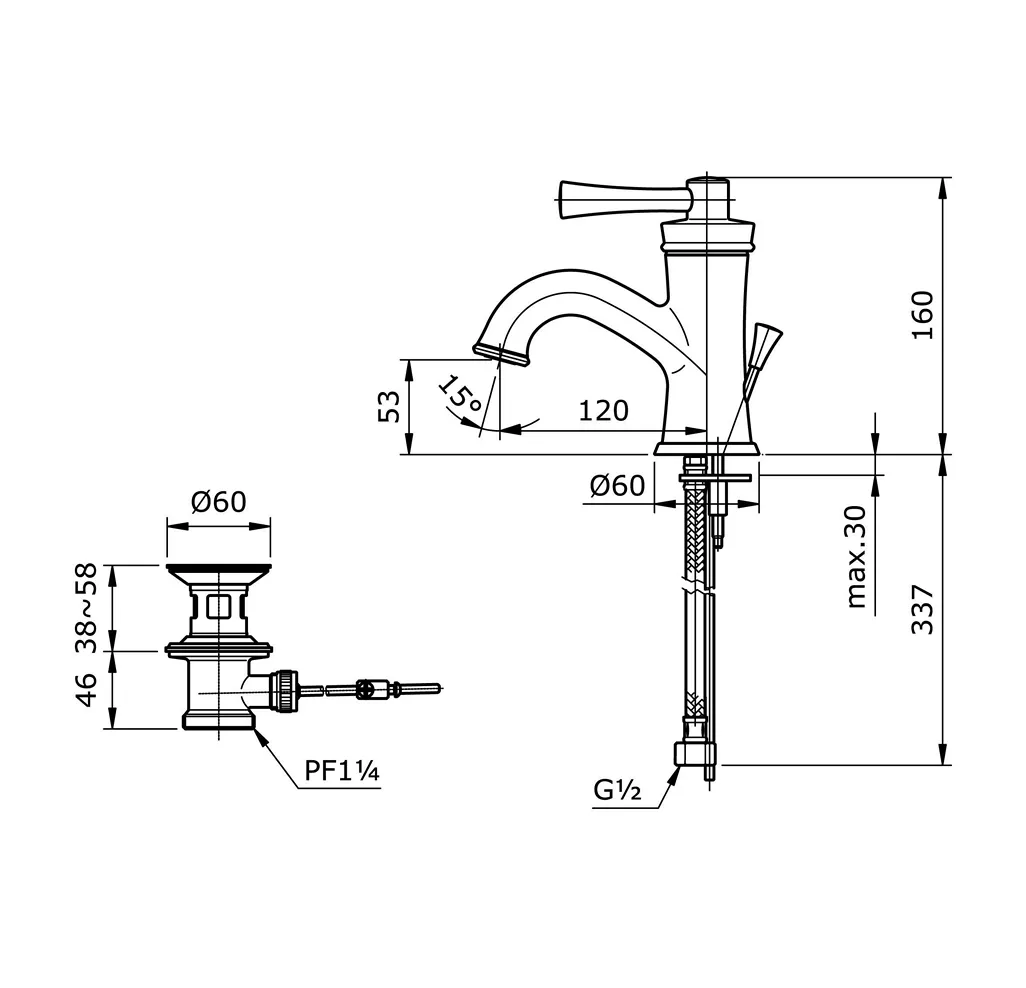 Jual Kran Wastafel TOTO TX108LG -2