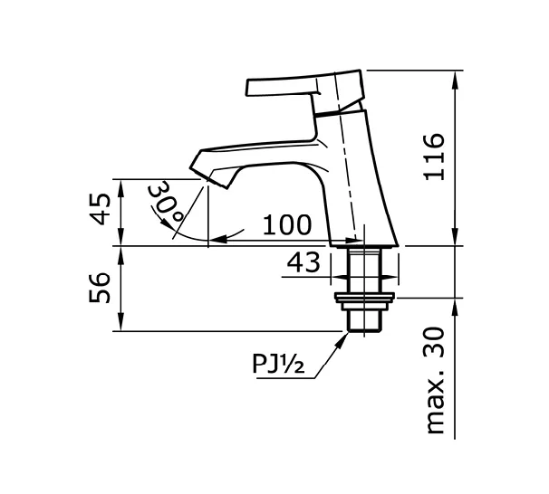 Jual Kran Wastafel TOTO TX109LP -2