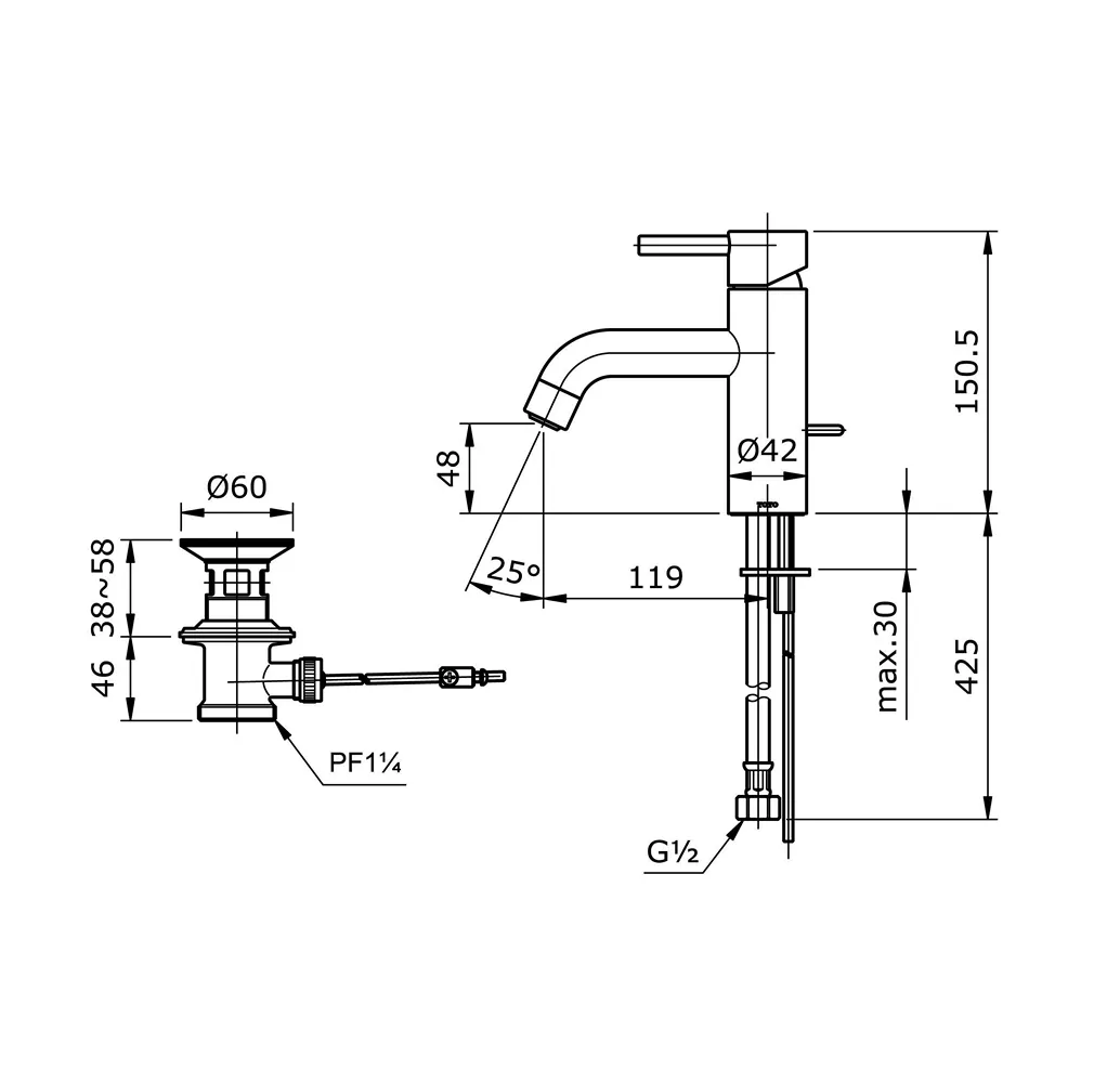 Jual Kran Wastafel TOTO TX115LESN -2