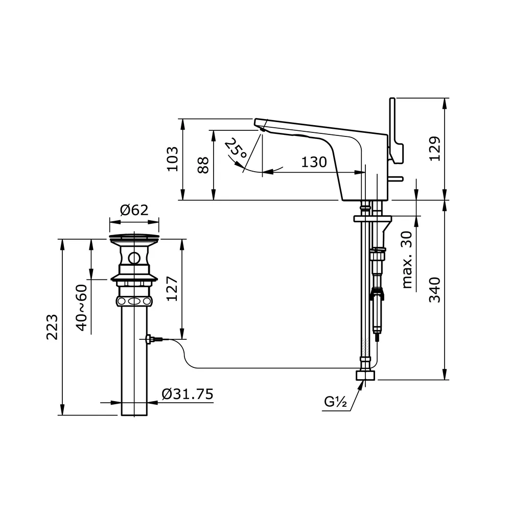 Jual Kran Wastafel TOTO TX115LNNBR -2