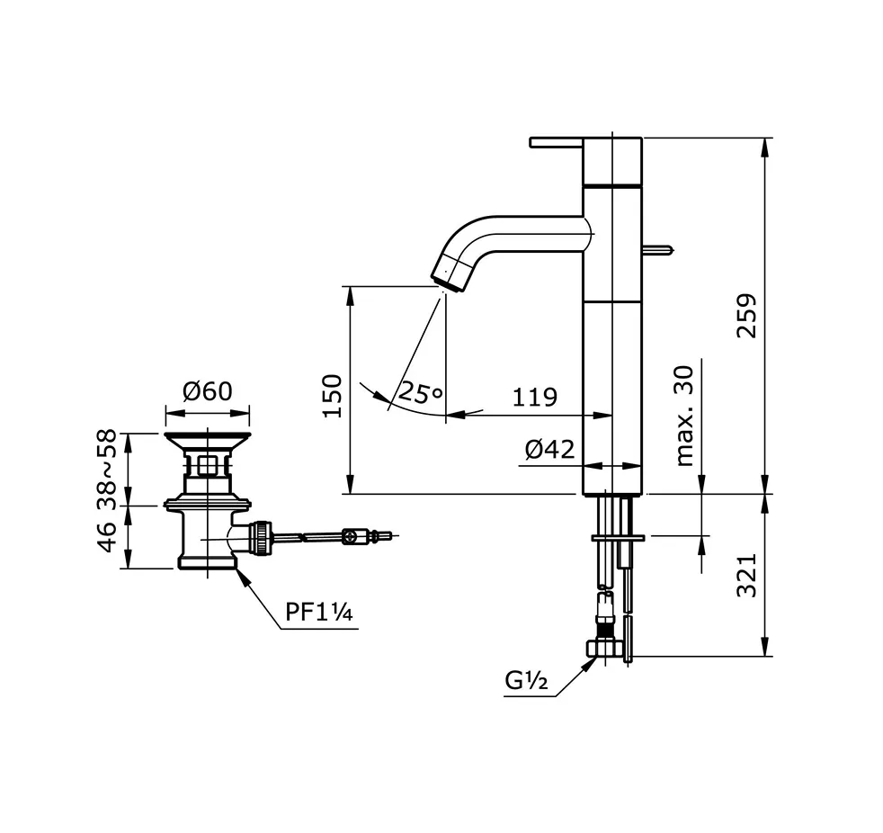 Jual Kran Wastafel TOTO TX116LEV4N-2