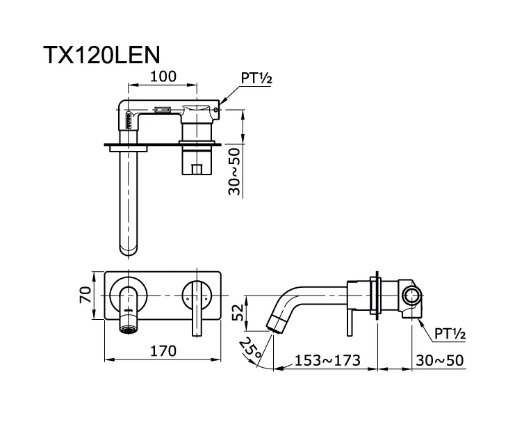 Jual Kran Wastafel TOTO TX120LEN -2