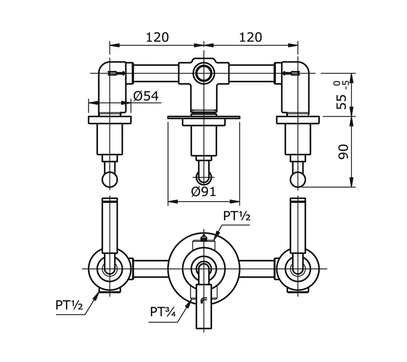Jual Toto Lever Handle Shower TX469SEL -2