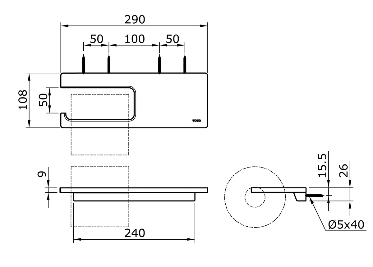 Jual Toto Paper Holder YH87S-2