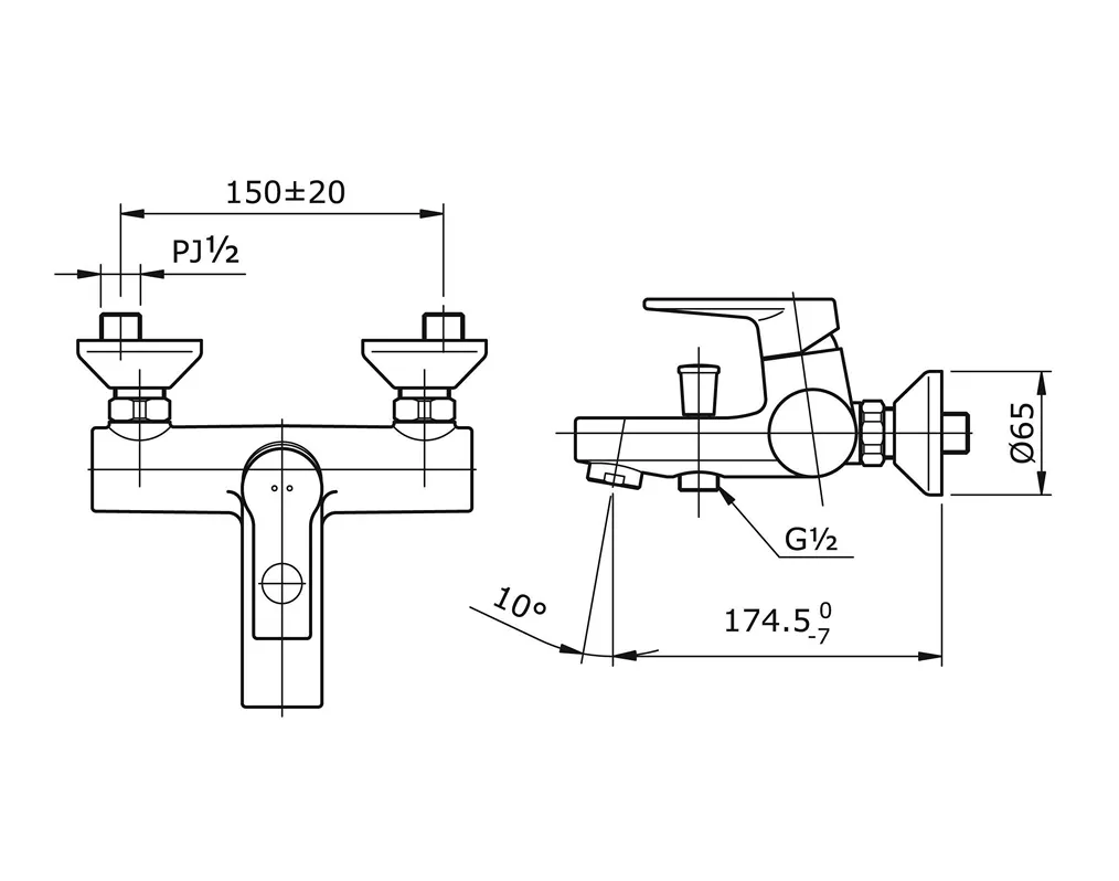 Jual Shower TOTO Mixer TX432SJV1-2
