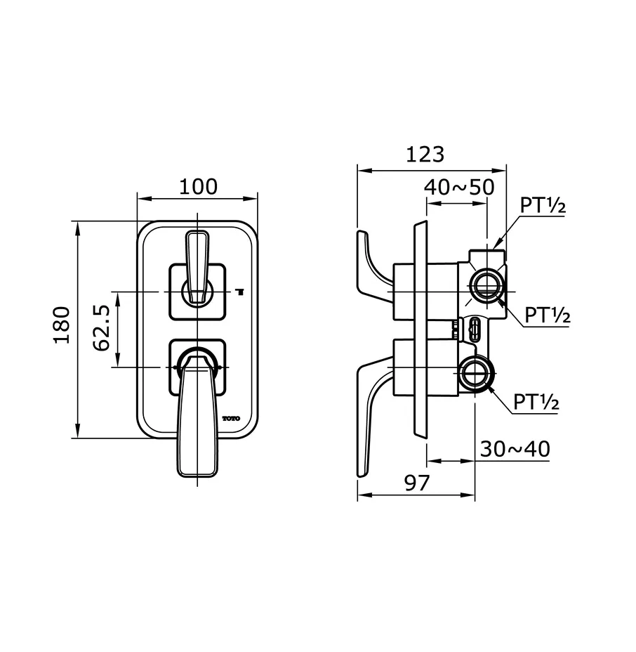 Jual Toto Diverter TX442ST-2