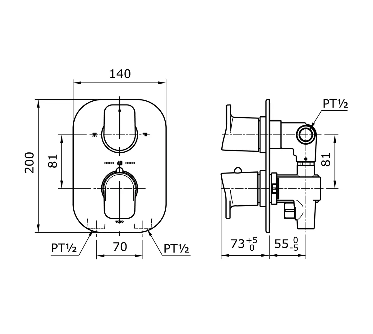 Jual Shower TOTO Mixer TX473SX -2