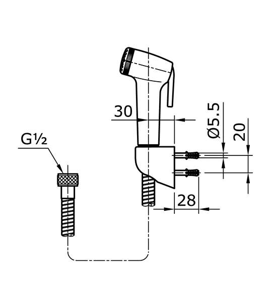 Jual Shower TOTO Spray THX20MCRB -2
