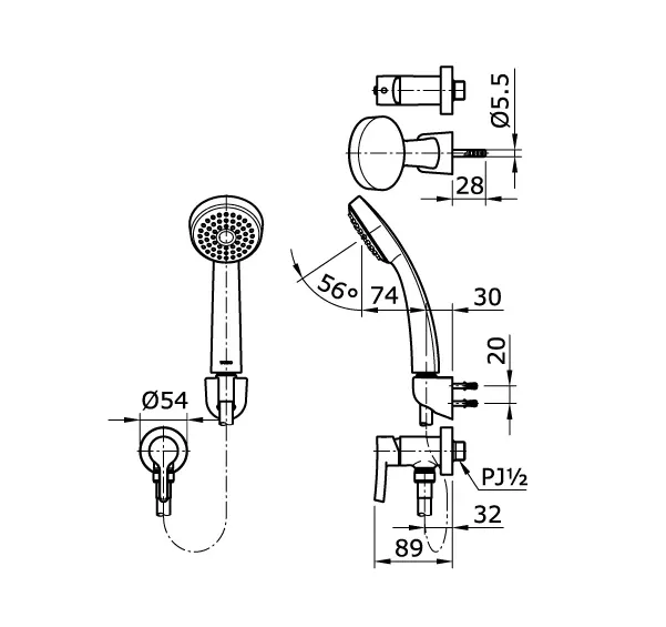 Jual Shower TOTO TX402SPN -2