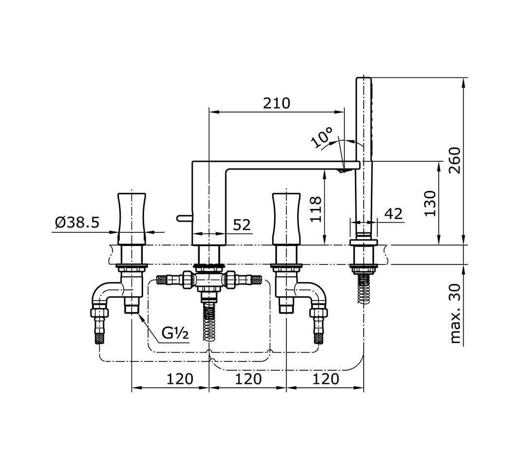 Jual Shower TOTO TX447SQBR -2