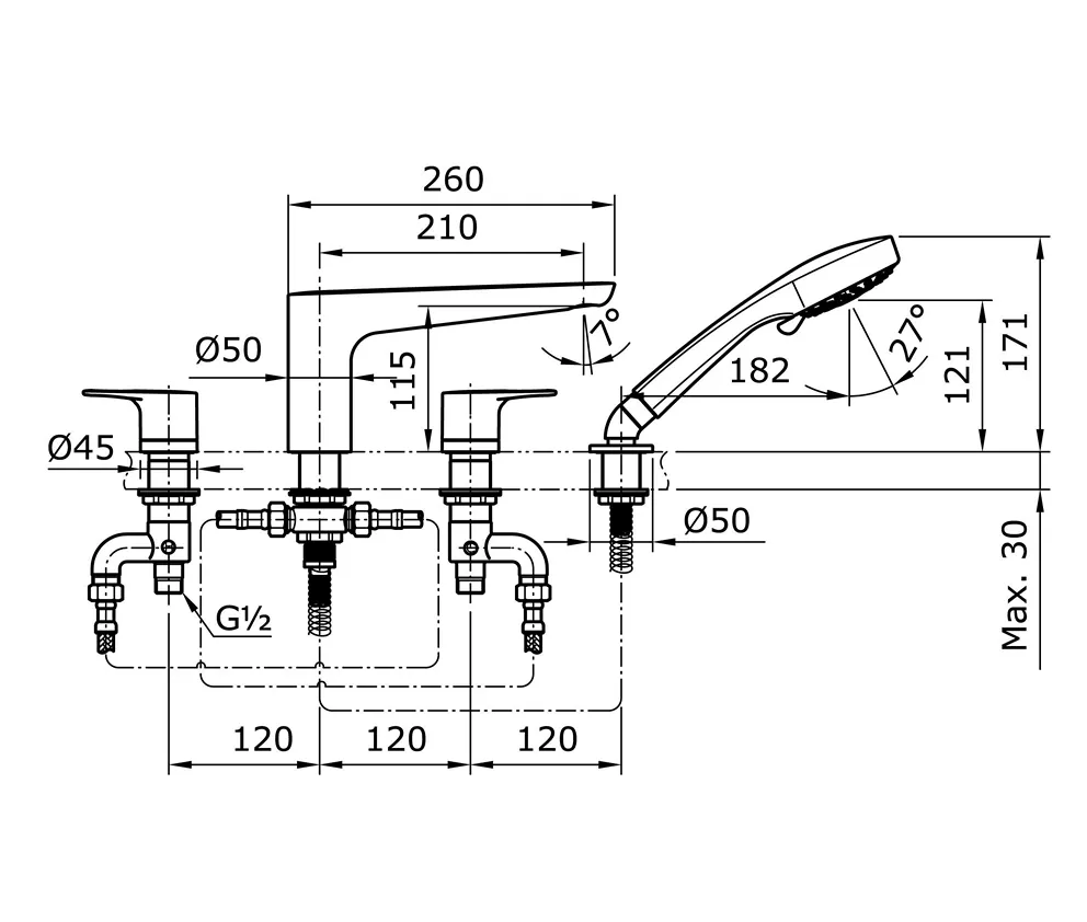 Jual Shower TOTO TX447SRR -2