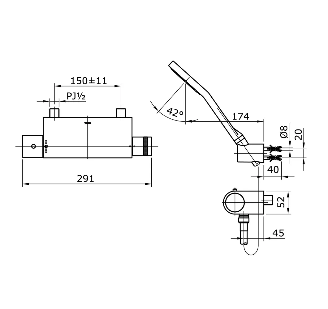 Jual Shower TOTO TX450SMZ -2
