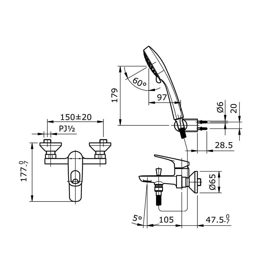 Jual Shower TOTO TX471SRR -2