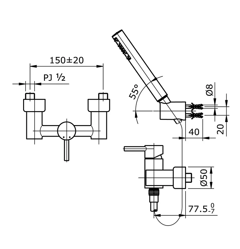 Jual Shower TOTO TX474SESM -2