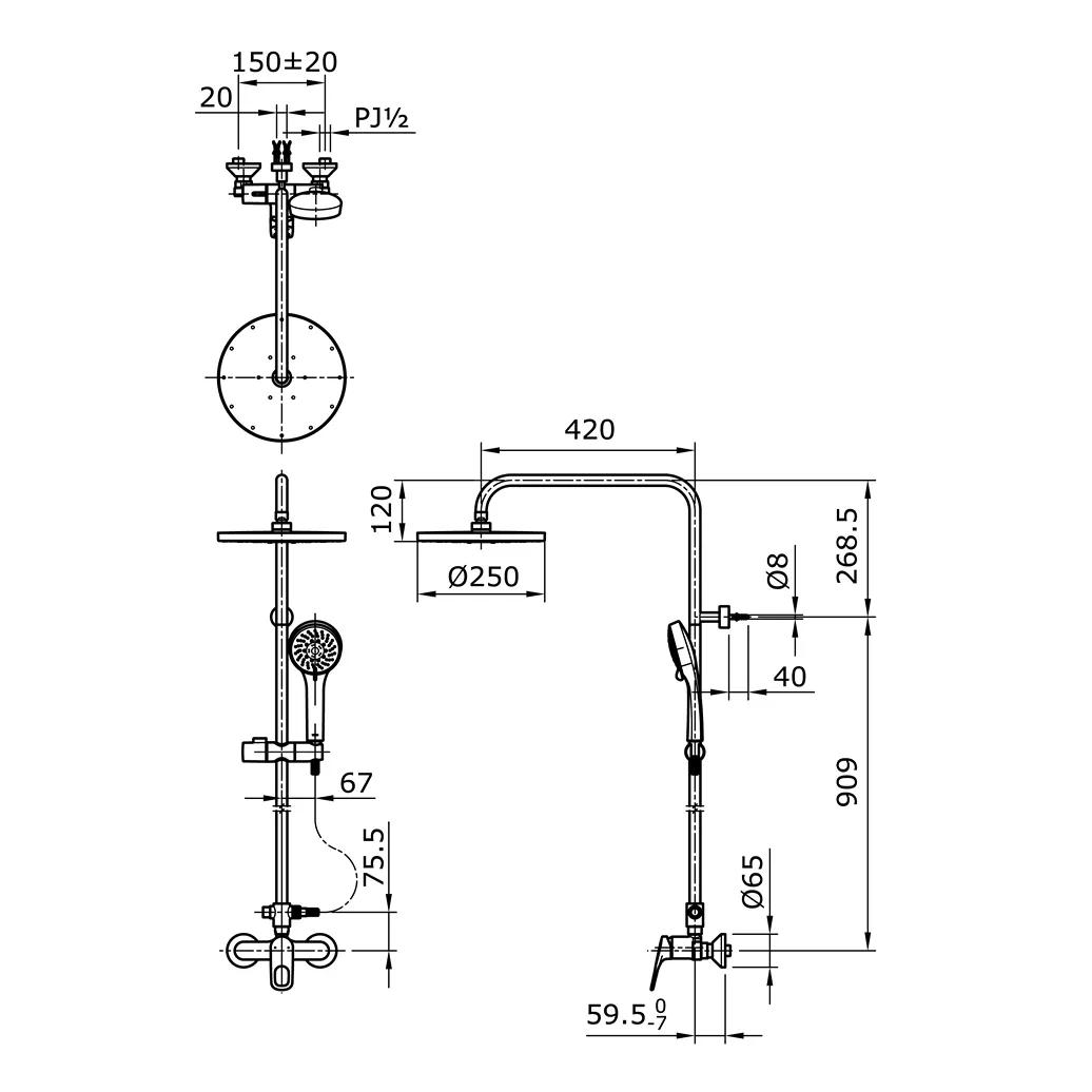 Jual Shower TOTO TX492SRRZ -2