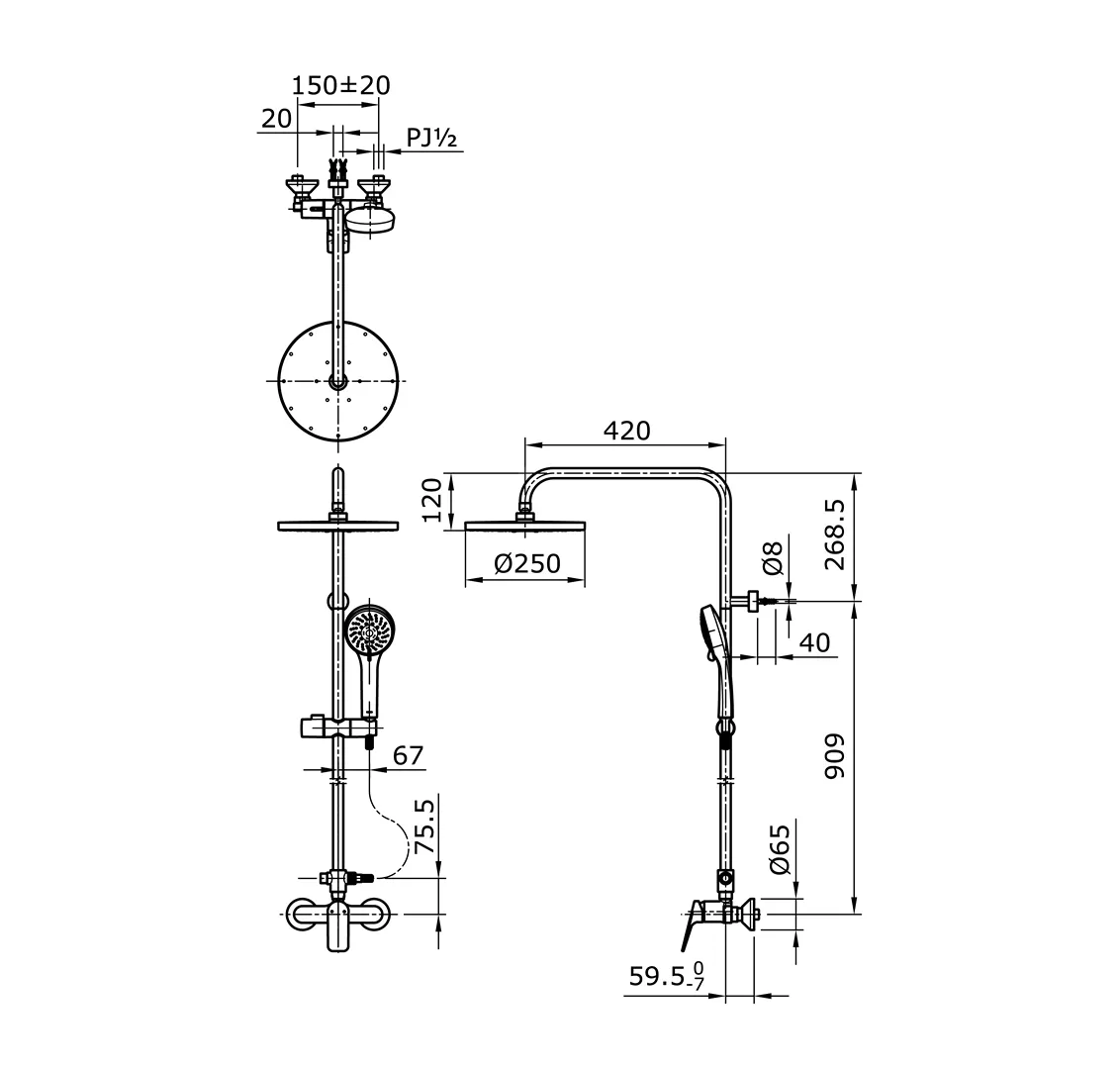 Jual Shower TOTO TX492SRS -2
