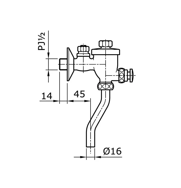 Jual Toto Urinal Flush T60S-2