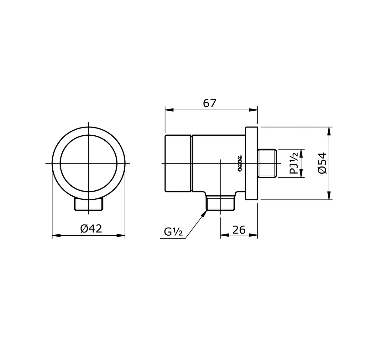 Jual Toto Wall Outlet TX472SEMV1-2
