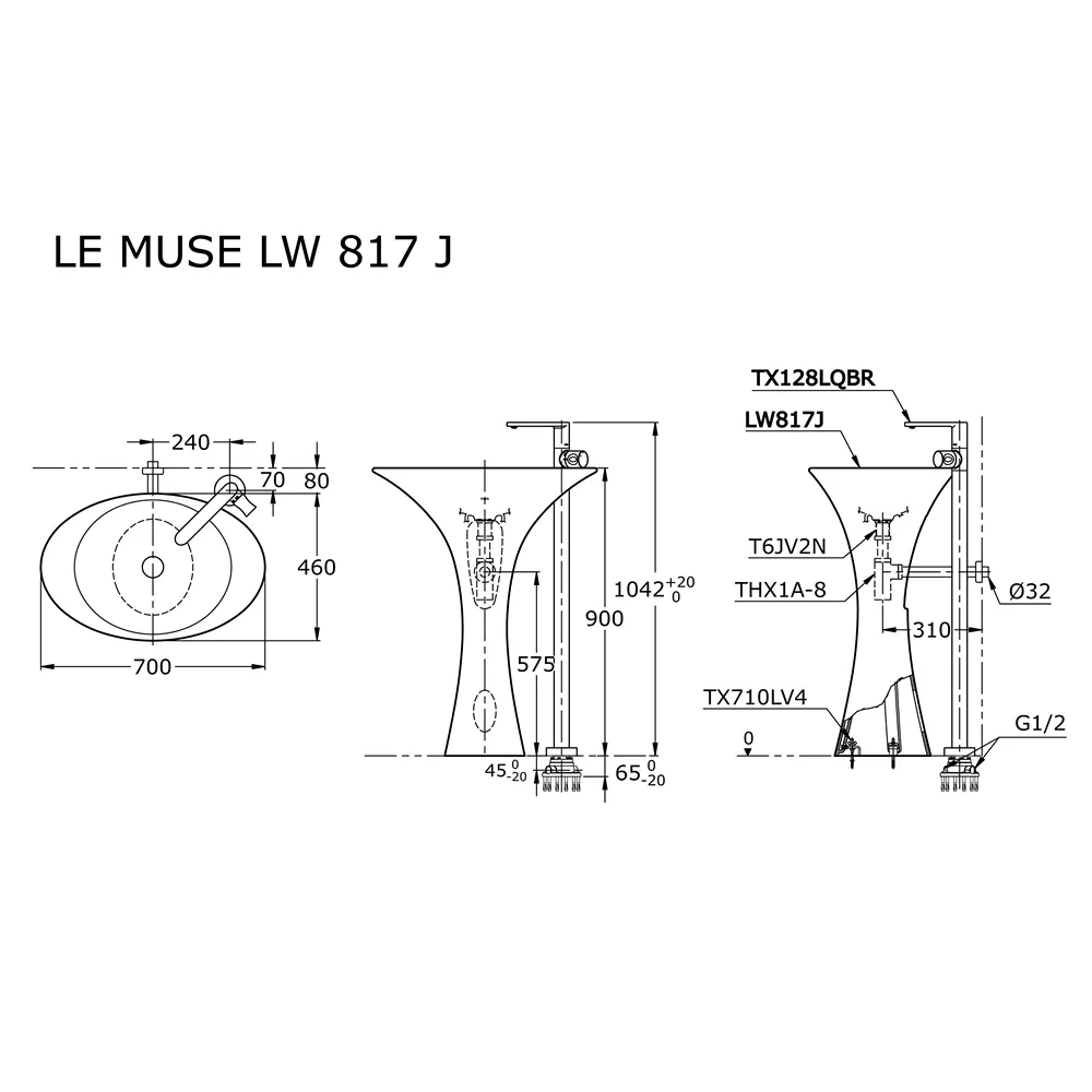 Jual Wastafel TOTO LW817J -2