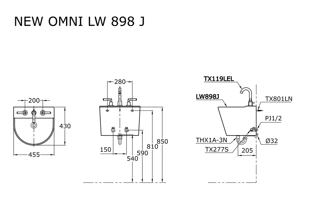 Jual Wastafel TOTO LW898J -2