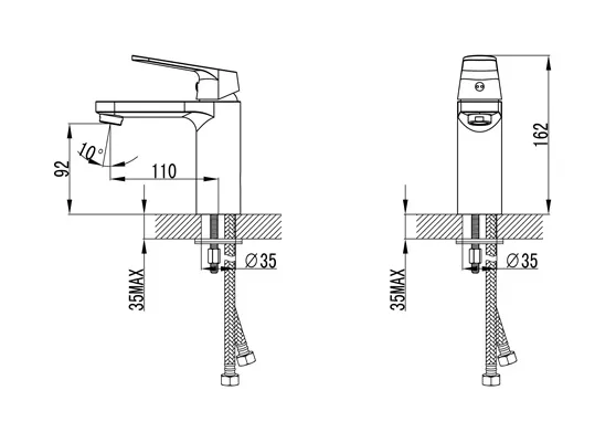 Jual Wasser MBA-S0301 Single Lever Basin Mixer-2