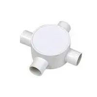 Jual Aksesoris Listrik Rifeng 4 Way Round Junction Box Conduit-1