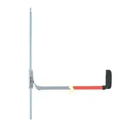 Jual Aksesoris Pintu Jendela Dekkson Panic Exit Device 2 Point Latch Rim Type PD0702 Black/Red-1