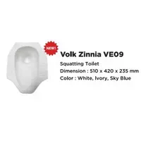 Jual Kloset Jongkok Volk Zinnia VE09 - Putih-1