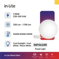 Jual Lampu & Armatur In-Lite Inbow Panel Light / INPS628R / 3 Watt - Default-1