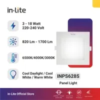 Jual Lampu & Armatur In-Lite Inbow Panel Light / INPS628S / 9 Watt-1