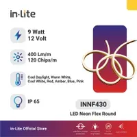 Jual Lampu & Armatur In-Lite Neon Flex Round / INNF430 / 9 Watt - Warm White-1