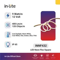 Jual Lampu & Armatur In-Lite Neon Flex Square / INNF432 / 9 Watt - Cool Day Light-1