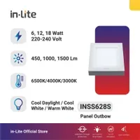 Jual Lampu & Armatur In-Lite Outbow Panel Light / INSS628S / 12 Watt-1