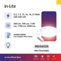 Jual Lampu & Armatur In-Lite Slim Downlight / INDS602R / 16 Watt-1