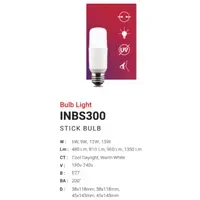 Jual Lampu & Armatur In-Lite Stick Bulb / INBS300 / 15 Watt-1