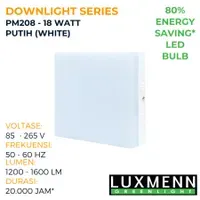 Jual Lampu & Armatur Luxmenn LED LUX - PM208 / 18 Watt / Lampu Downlight Outbow / Kotak - Kuning ( 3000k )-1