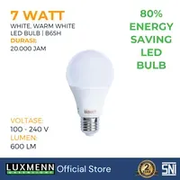 Jual Lampu & Armatur Luxmenn LUX-B65H / 7 Watt / Fitting E27 - Tipe Bohlam - Kuning 3000k-1