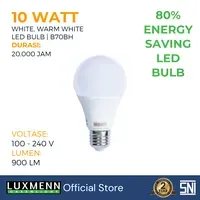 Jual Lampu & Armatur Luxmenn LUX-B70H / 10 Watt / Fitting E27 - Tipe Bohlam - Putih 6000k-1