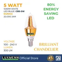 Jual Lampu & Armatur Luxmenn LUX-CBG / 5 Watt / Fitting E14 - Tipe Bohlam - Kuning 3000k-1