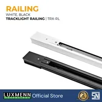Jual Lampu & Armatur Luxmenn LUX-TRX-RL-BB2 / Railing Track / Body Black 2 Meter - Tipe Spotlight - Hitam-1