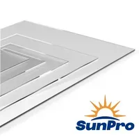 Jual Polycarbonate Sunpro Solid Sheet / Flat 1.2mm - Clear-1