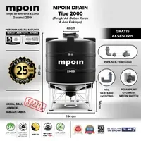 Jual Tangki Air Mpoin Drain 2000 Liter-1