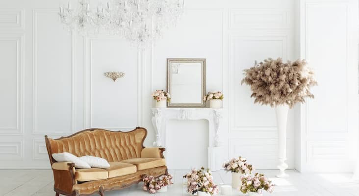 inspirasi wall moulding ruang tamu minimalis