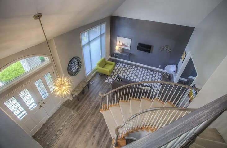 inspirasi desain tangga rumah minimalis 2 lantai