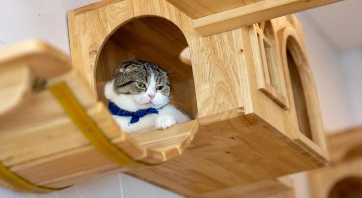 desain rumah kucing dari triplek