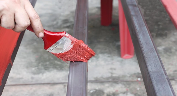 cara menghilangkan cat pada besi