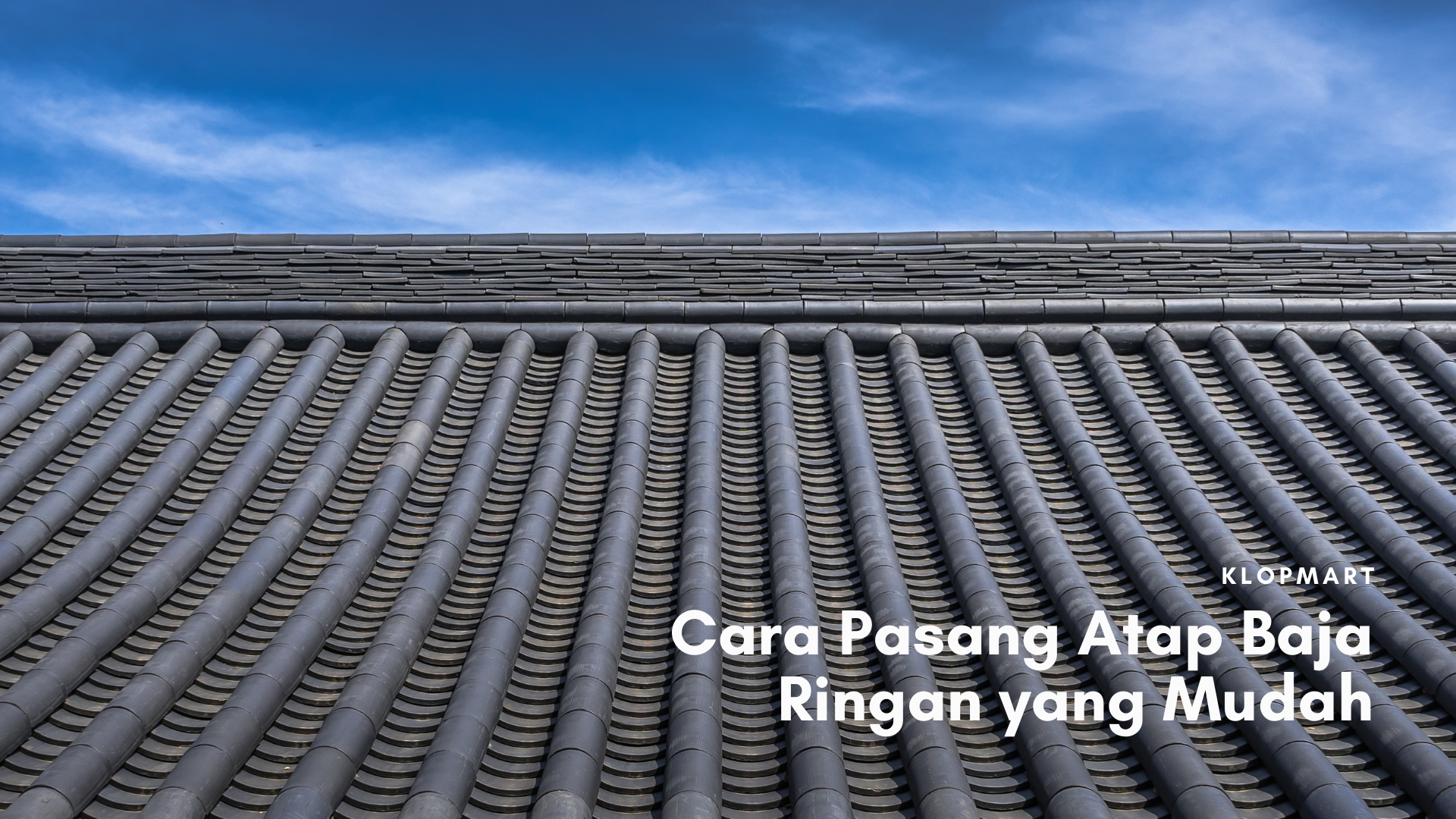 cara pasang atap baja ringan