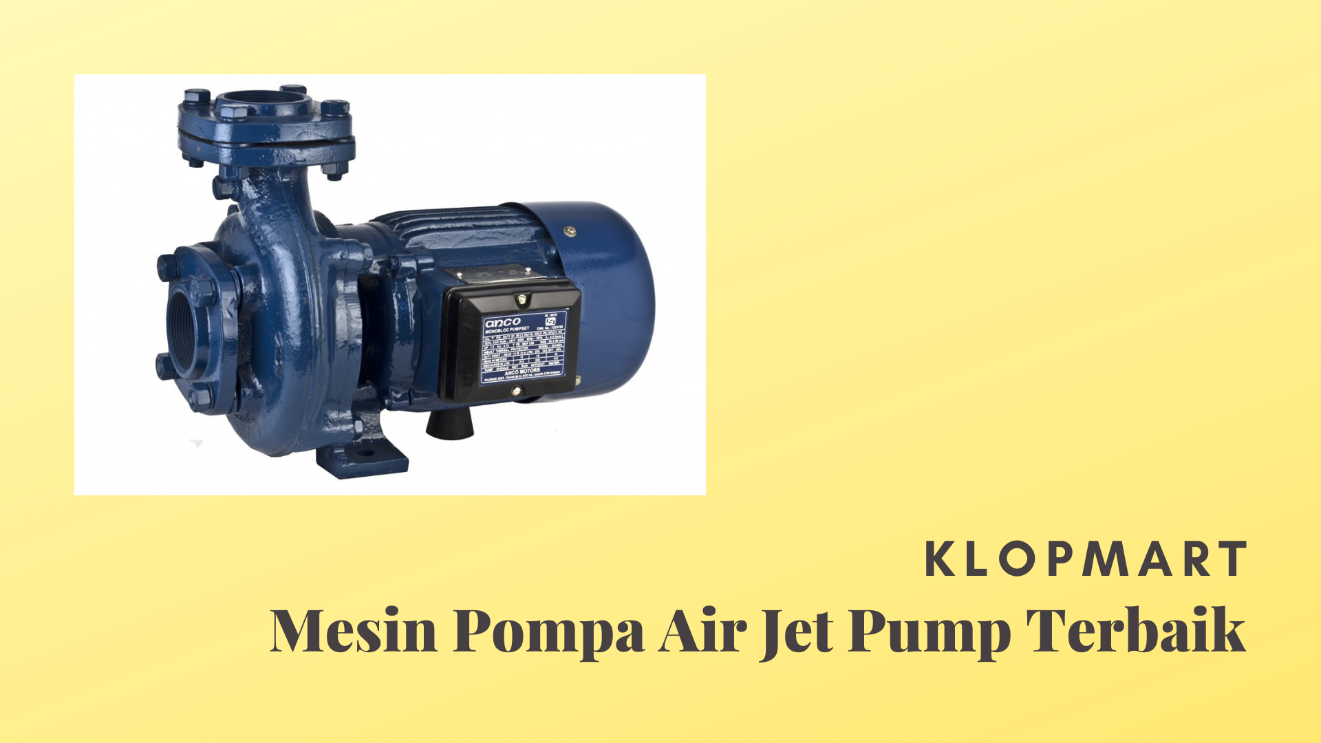 merek mesin pompa air jet pump