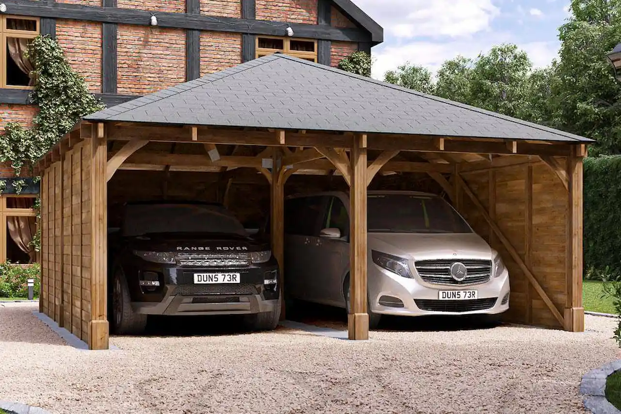 ukuran ideal garasi 2 mobil